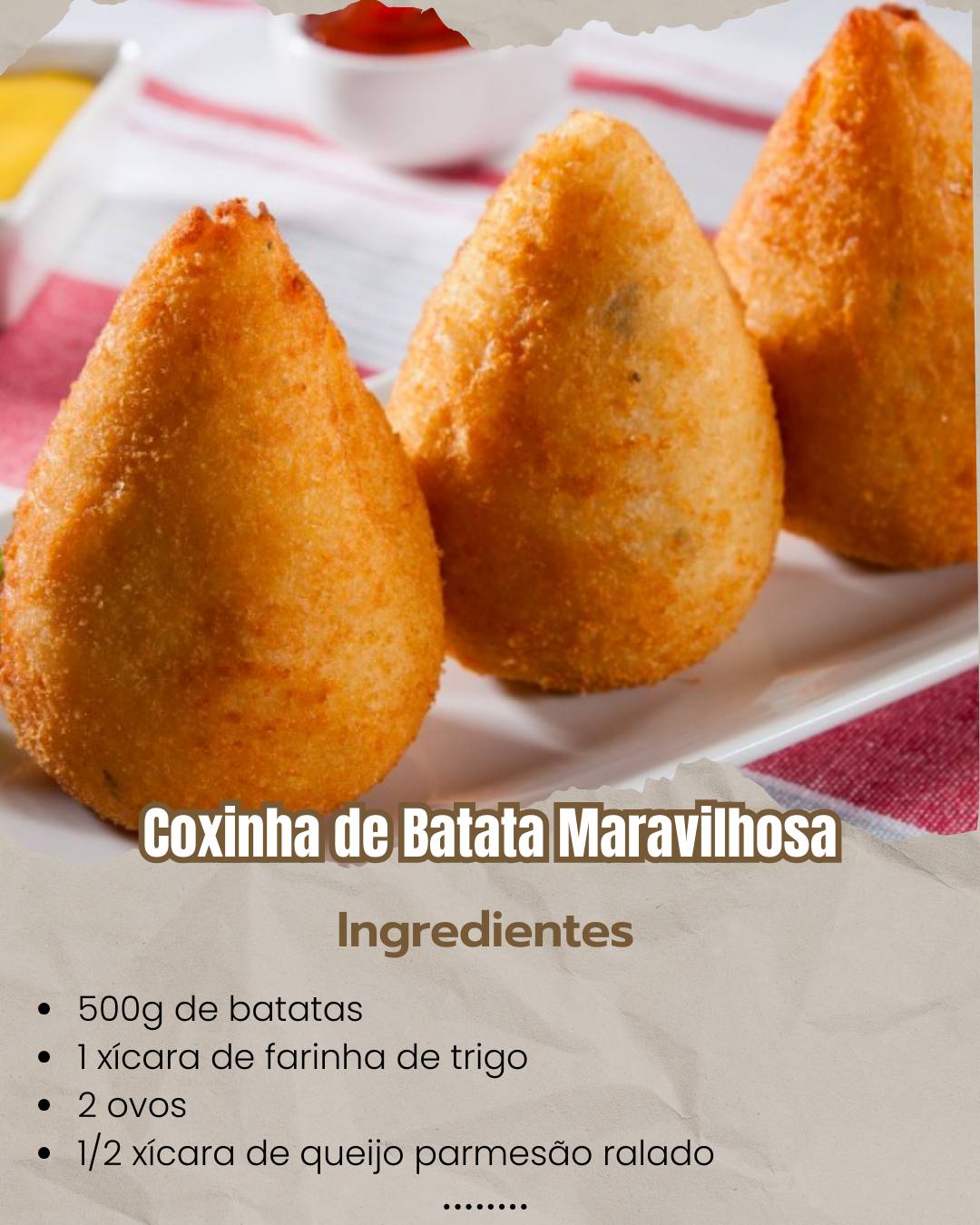 Coxinha de Batata Maravilhosa