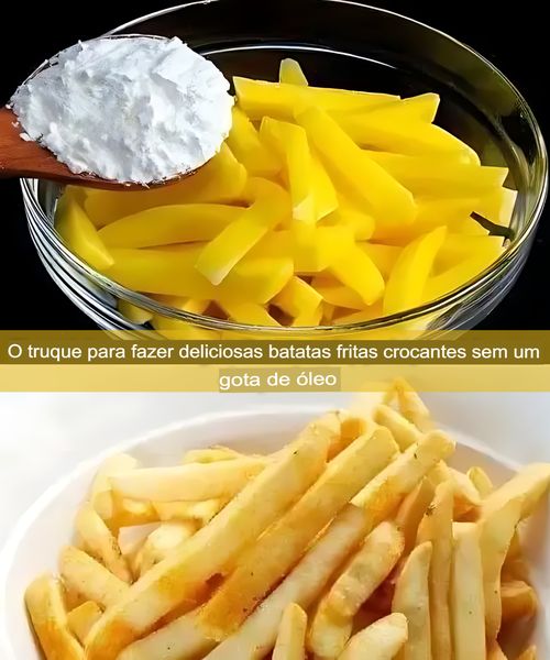 O truque para fazer batatas fritas deliciosamente crocantes sem uma gota de óleo: