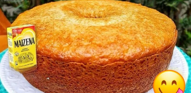 Bolo de Maizena amanteigado! Fofinho, fácil e rápido de fazer!