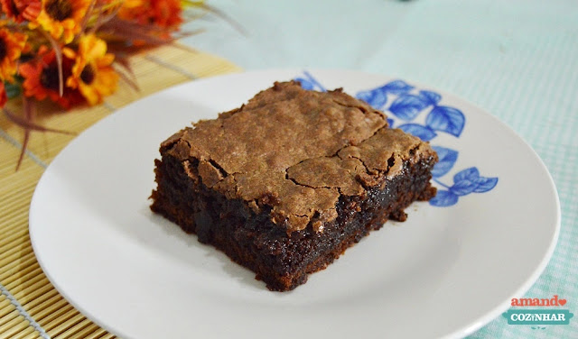 Brownie de chocolate em pó SEM manteiga